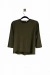 Remera pile verde militar Mujer - comprar online
