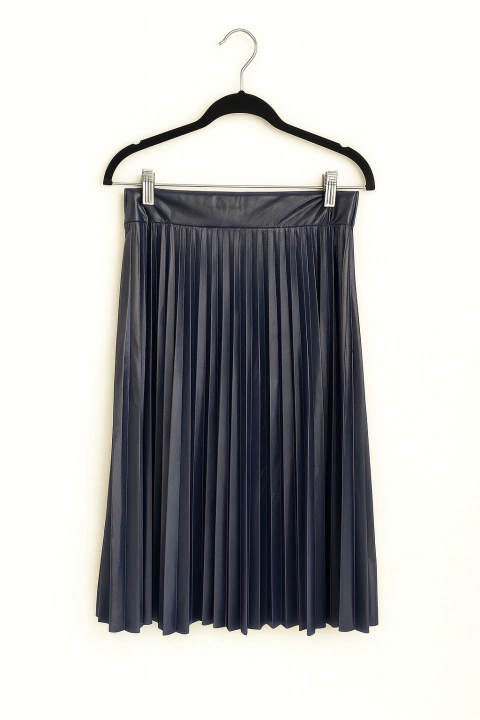 Falda Plisada Engomada AZUL - comprar online