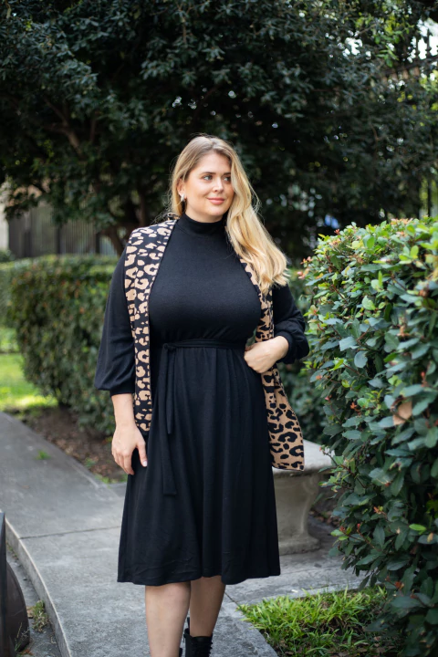 Vestido New Balloon Tejido Negro