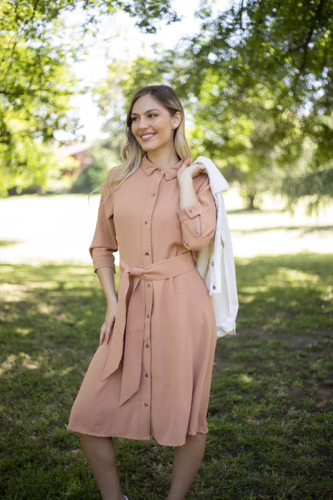 Vestido Zen Sei Camel - comprar online