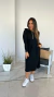 Vestido Hoodie Glam Negro - comprar online