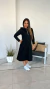 Vestido Hoodie Glam Negro en internet