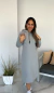 Imagen de Vestido Hoodie Glam Gris