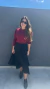 Falda plisada Midi Negro en internet