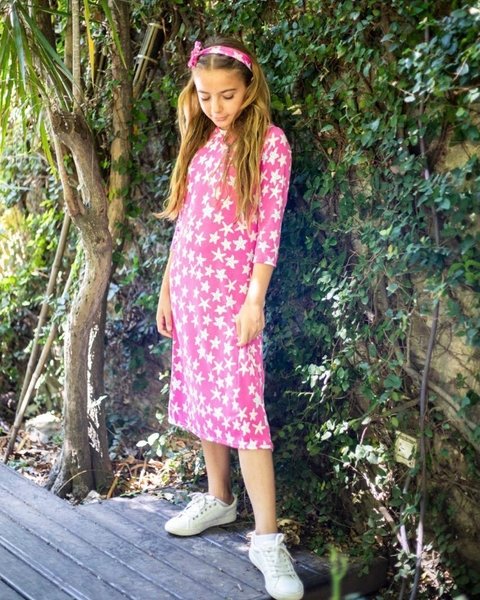 Vestido pile Star. Niñas