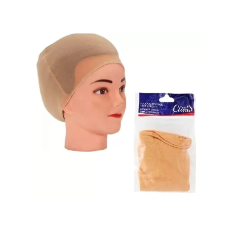 TOUCA NERO BEGE PARA CABELO - SANTA CLARA