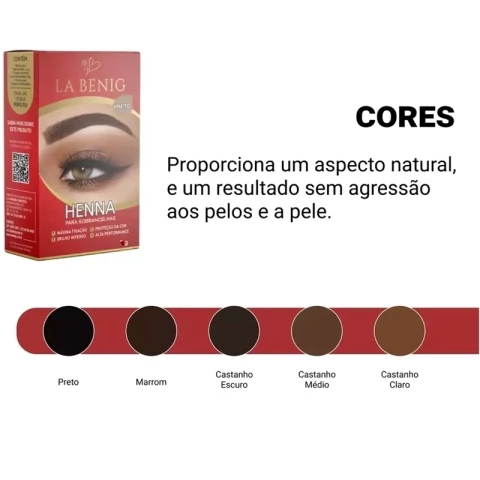 HENNA ALTA FIXAÇÃO PROFISSIONAL 1,5g - LA BENIG