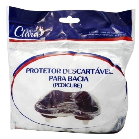 PROTETOR DESCARTÁVEL PARA BACIA (PEDICURE) 12un - SANTA CLARA