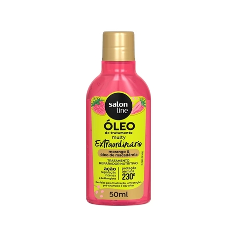 ÓLEO DE TRATAMENTO MULTY EXTRAORDINÁRIO MORANGO & ÓLEO DE MACADÂMIA - SALON LINE