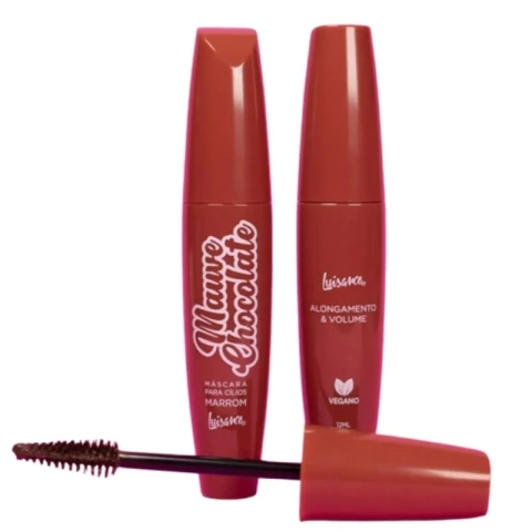 MÁSCARA DE CÍLIOS MARROM MAUVE CHOCOLATE - LUISANCE