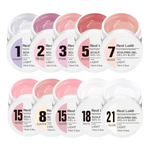 GEL UV & LED LINHA LIGTH - REAL LOVE