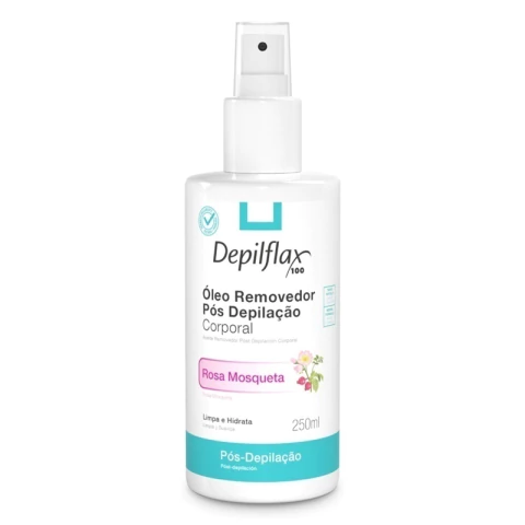 ÓLEO REMOVEDOR PÓS DEPILAÇÃO ROSA MOSQUETA 250ml- DEPILFLAX