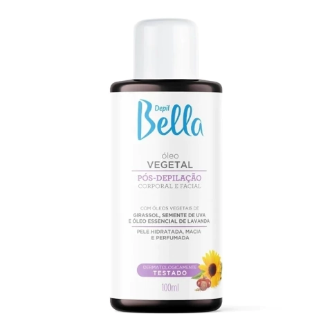 ÓLEO VEGETAL PÓS-DEPILAÇÃO CORPORAL E FACIAL - DEPIL BELLA