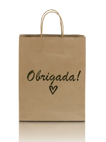 Carimbo decorativo sacolas tags