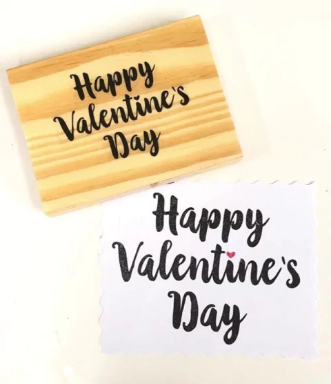 Carimbo Happy Valentine's Day