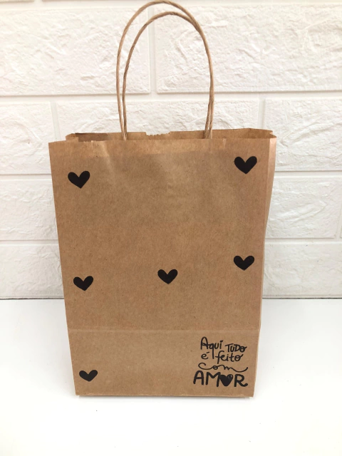 kit Aqui tudo é feito com amor c/ coração