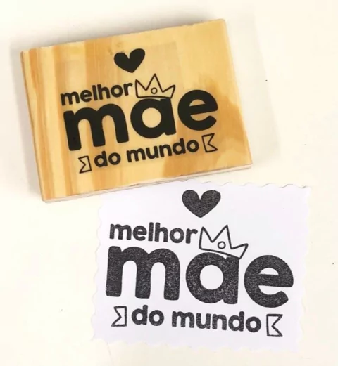 Carimbo Melhor Mãe Do Mundo