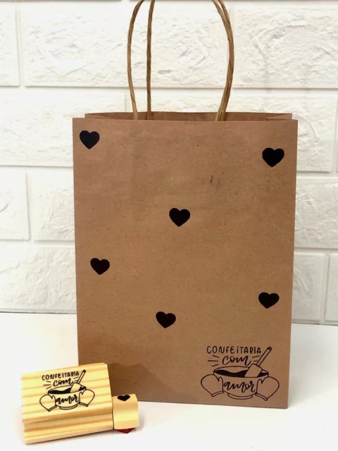 kit Confeitaria com amor com coração