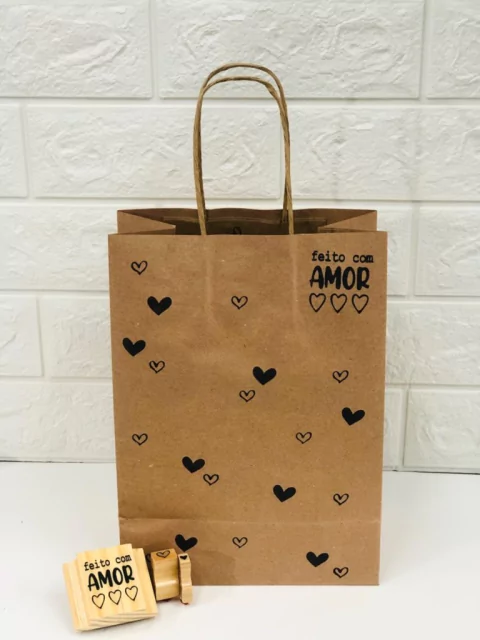 kit com 3 carimbos feito com amor!!
