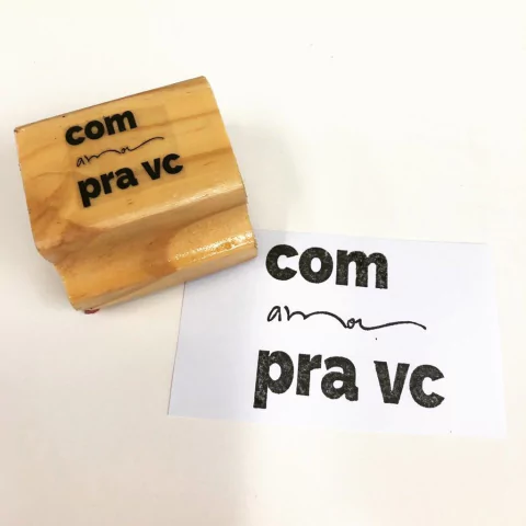 Carimbo com amor pra vc