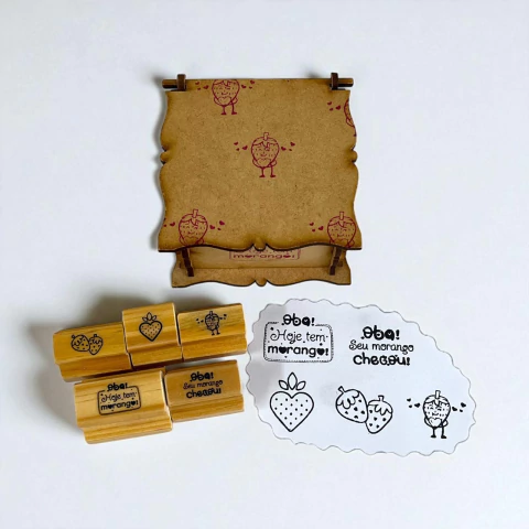 Kit carimbos morango