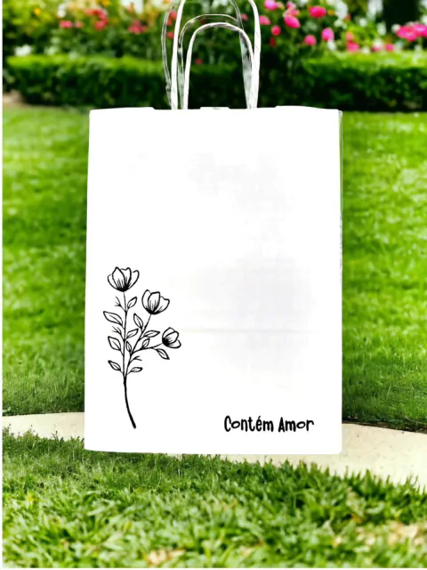 kit carimbos galho e contém amor