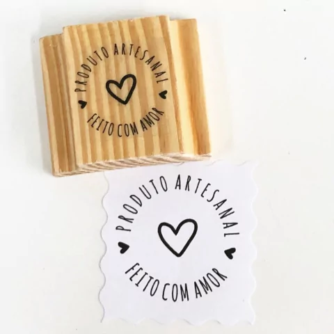 Carimbo Produto Artesanal Feito Com Amor