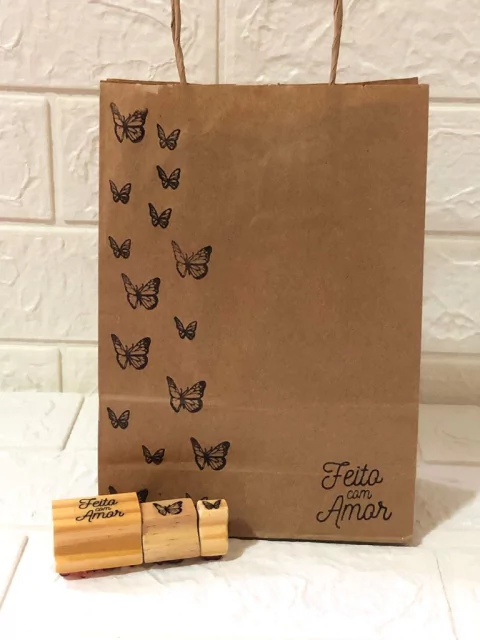 kit Feito com amor com borboletas