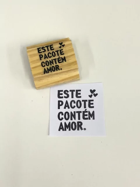 Carimbo Este Pacote Contém Amor