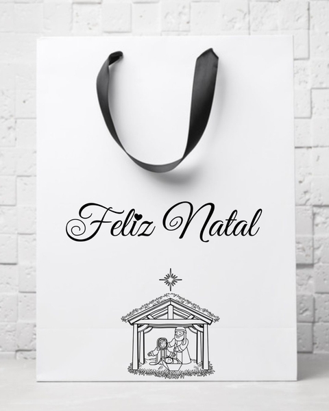 Kit carimbos feliz natal e sagrada família