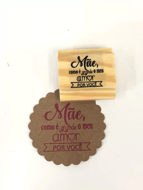 Carimbo dia das mães perfeito para ser usado nas tag