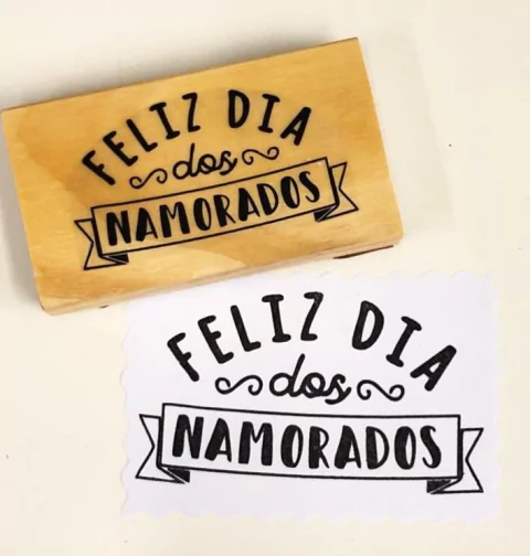 Carimbo Feliz Dia dos Namorados