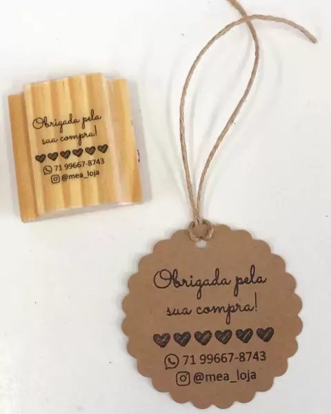 Carimbo agradecimento personalizado!!