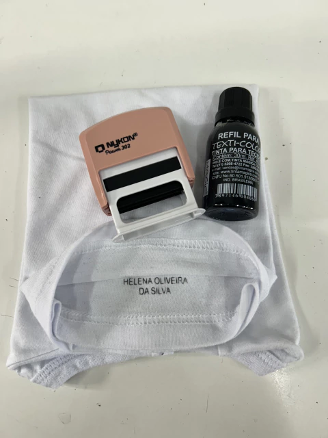 Kit Carimbo Automático + Tinta Tecido - comprar online