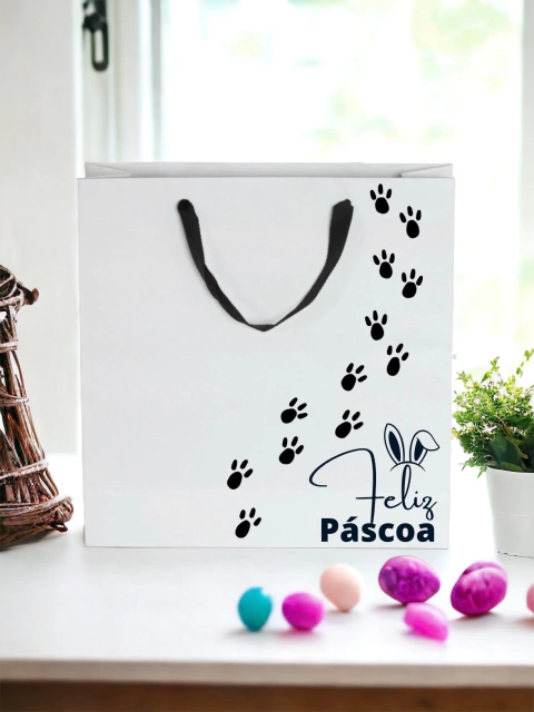 kit Carimbos Feliz Páscoa c/ Carimbo Patinha