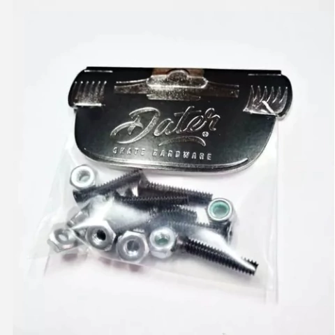 Tornillos Allen 1´ cromados+tuercas autofrenantes x10 unidades (8+2) - DATER (HRD253005)