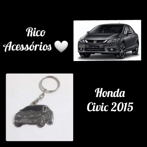 Chaveiro Artesanal Honda Civic 15/16