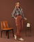 CAMISA VISCOSE COM GOLA MANGA LONGA - D'Vera Moda