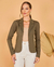 BLAZER COM GOLA E RECORTE FRONTAL - loja online