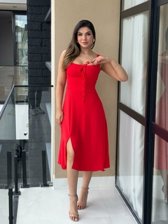 Vestido crepe com bojo - Yamada Fashion