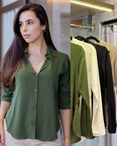 Camisa botões cores