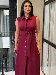 Vestido botões transpassado - Yamada Fashion