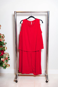 Conjunto de saia e blusa forrado - loja online