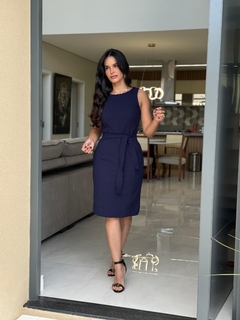 Vestido tubinho gola u - comprar online