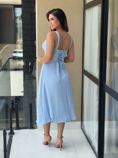 Vestido crepe com bojo