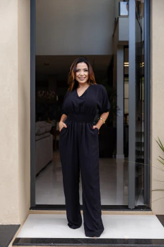 Imagem do Macacão forrado lastex na cintura