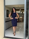 Vestido tubinho gola u
