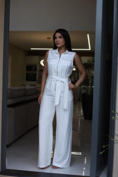 Imagem do Macacão zíper frontal faixa