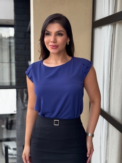 Blusa sedinha manga trabalhada