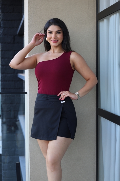 Blusa nula manga malha